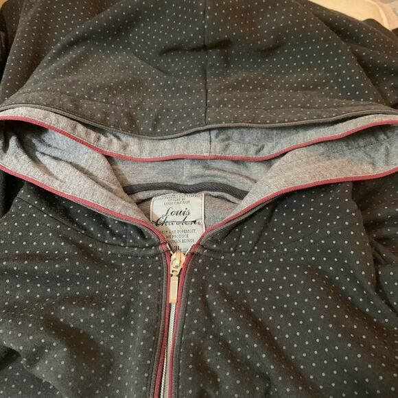 LOUIS CHAVLON Men’s Charcoal Grey Red Trim Full Zip Front Jacket Size 3XL - Picture 6 of 15